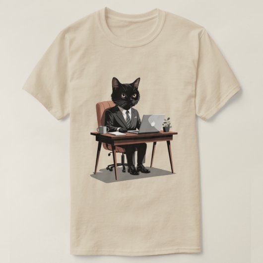 ブラックキャットボス Tシャツ (デザイン正面)