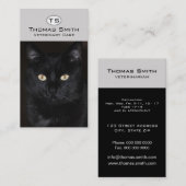 ブラックキャットポートレート 名刺 (正面/裏面)