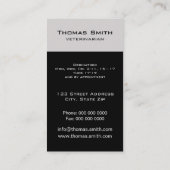 ブラックキャットポートレート 名刺 (裏面)