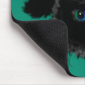 ブラックキャットマウスパッドカスタムの色 マウスパッド (コーナー)