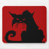 ブラックキャットマウスパッド マウスパッド (正面)
