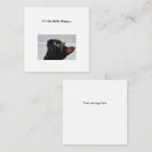ブラックキャットミニサンキューノートカード ノートカード (正面/裏面)