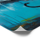 ブラックキャットムーンマジカルウィッチーAIアートセミグロス ポスター (角)