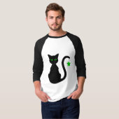 ブラックキャットラグランTシャツ Tシャツ (正面フル)