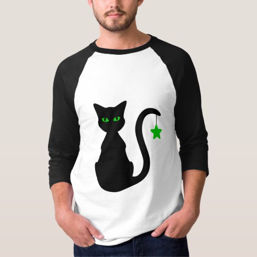 ブラックキャットラグランTシャツ Tシャツ (正面)
