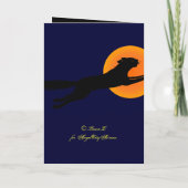 ブラックキャットレトロカスタム招待状 招待状 (裏面)