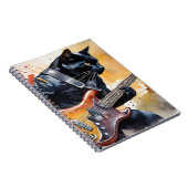 ブラックキャットロックスターレザージャケット遊ズギター ノートブック (右側)