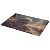 ブラックキャットローラーコースタークリスマス カッティングボード (角)