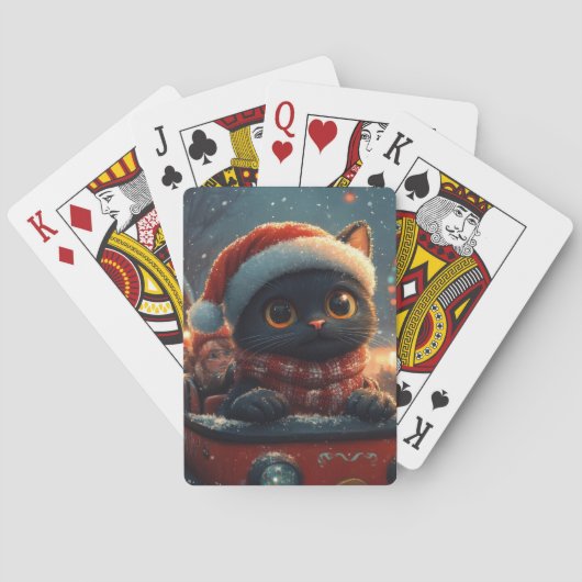 ブラックキャットローラーコースタークリスマス トランプ (裏面)