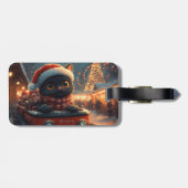 ブラックキャットローラーコースタークリスマス ラゲッジタグ (裏面横)