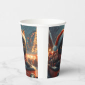 ブラックキャットローラーコースタークリスマス 紙コップ (右)