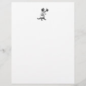 ブラックキャットヴィンテージアートフライヤーテンプレート チラシ (裏面)