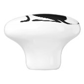 ブラックキャットヴィンテージスタイル セラミックノブ (側面)