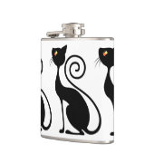 ブラックキャットヴィンテージスタイル フラスク (左)