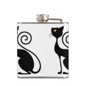 ブラックキャットヴィンテージスタイル フラスク (裏面)