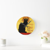 ブラックキャットヴィンテージトゥールネデュチャットノワール,テオピレ ラウンド壁時計 (ホーム)