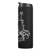 ブラックキャット名前をカスタムするタンブラー タンブラー (回転右)