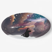 ブラックキャット宇宙射撃、 発砲スター ペーパープレート (アングル)