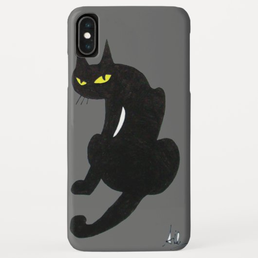 ブラックキャット忍者グレイ Case-Mate iPhoneケース (裏面)