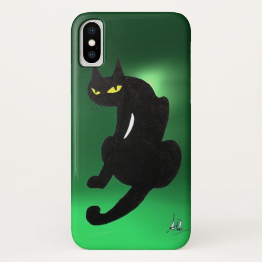 ブラックキャット忍者ジェイドヘレン Case-Mate iPhoneケース (裏面)