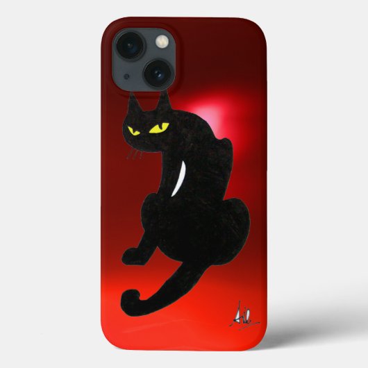 ブラックキャット忍者レッドルビー Case-Mate iPhoneケース (裏面)