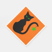 ブラックキャット紙ナプキンス スタンダードランチョンナプキン (角)