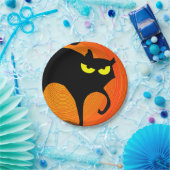 ブラックキャット紙プレート ペーパープレート (パーティー)