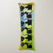 ブラックキャット表現抱き枕 ボディピロー (正面縦)