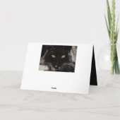 ブラックキャット誕生日カード70カスタマイズ歳の願い事 カード (裏面)