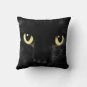 ブラックキャット顔デザイン装飾用クッションホームデコール クッション (裏面)