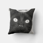 ブラックキャット顔 クッション (裏面)