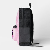 ブラックキャット顔 プリントバックパック (右)