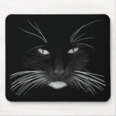 ブラックキャット顔 マウスパッド (正面)