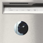 ブラックキャット顔 マグネット (インサイチュ (食洗機))