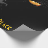 ブラックキャット魔法のカスタマイズおもしろい可能 ラッピングペーパー (角)