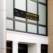 ブラックキャット魔法シックなカスタマイズ 横断幕 (ビルの外側)