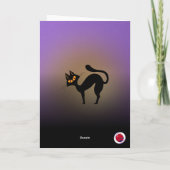 ブラックキャット魔法ハロウィーン カード (裏面)