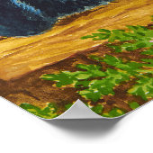 ブラックキャット・イン・イン・ア・ガーデンbyルイ・ワイン ポスター (角)