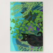 ブラックキャット・イン・ザ・ガーデンパズル ジグソーパズル (縦)