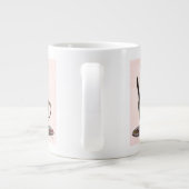 ブラックキャット・イン・ティーカップ ジャンボコーヒーマグカップ (裏面)