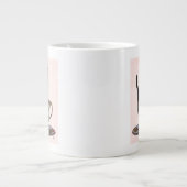 ブラックキャット・イン・ティーカップ ジャンボコーヒーマグカップ (正面)
