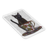 ブラックキャット・イン・ティーカップ マグネット (右側)