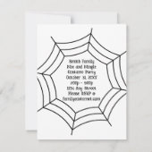 ブラックキャット&カボチャNot怖いハロウェングル 招待状 (裏面)