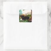 ブラックキャット クリスチャン アート 絵画 クリエイションアーツ LRA スクエアシール (バッグ)