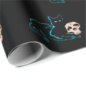 ブラックキャット&スカルハロウィーン ラッピングペーパー (ロールコーナー)