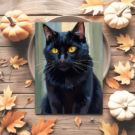 ブラックキャット | ハッピー ハロウィン スプーキー シーズンポストカード