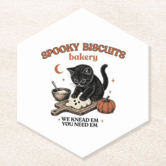 ブラックキャット ハロウィン ペーパーコースター