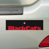 ブラックキャット バンパーステッカー (車上)