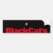 ブラックキャット バンパーステッカー (正面)
