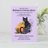 ブラックキャット&パンプキンハローウィンパーティ 招待状 (スタンド正面)
